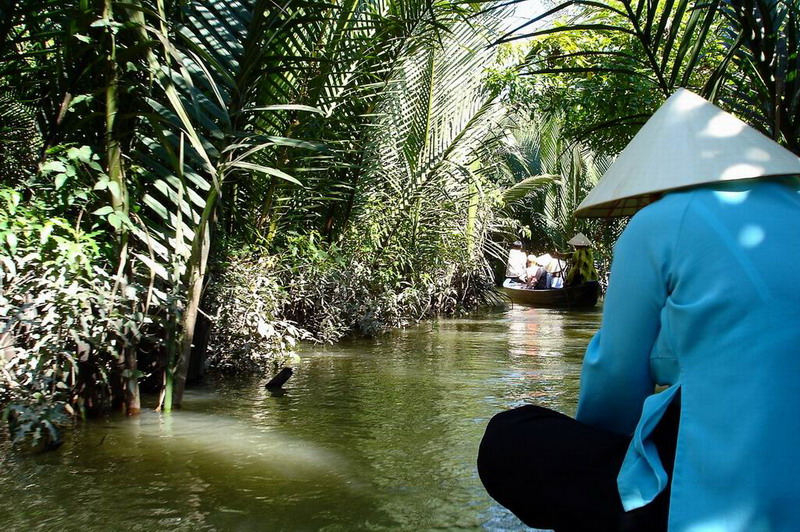 04VN-Promenade en barque dans les arroyos, My tho