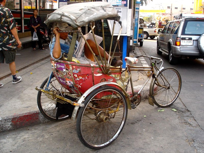 06-TH- Tuk Tuk a pedale, moins  polluant, Rayong