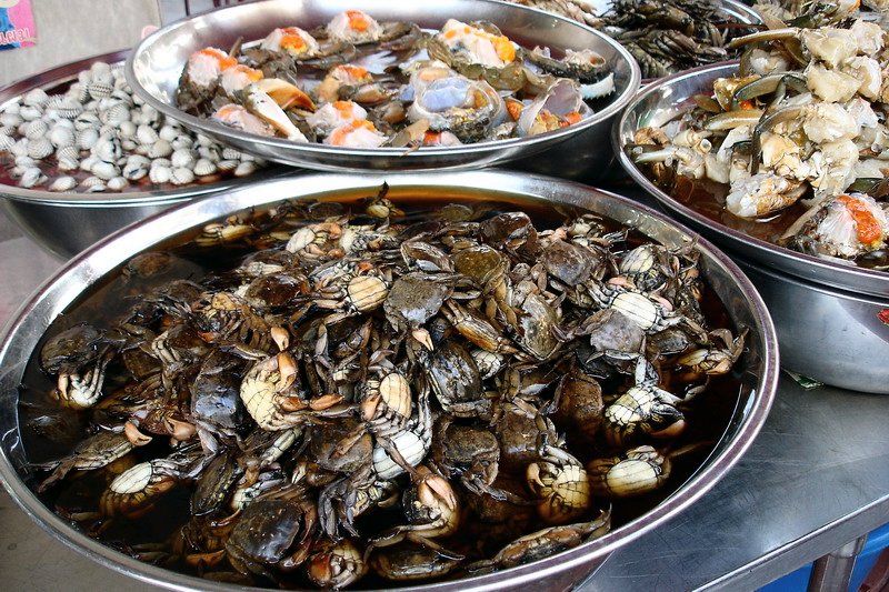 06-TH-Crabes et autres fruits de mer, chinatown Bkk